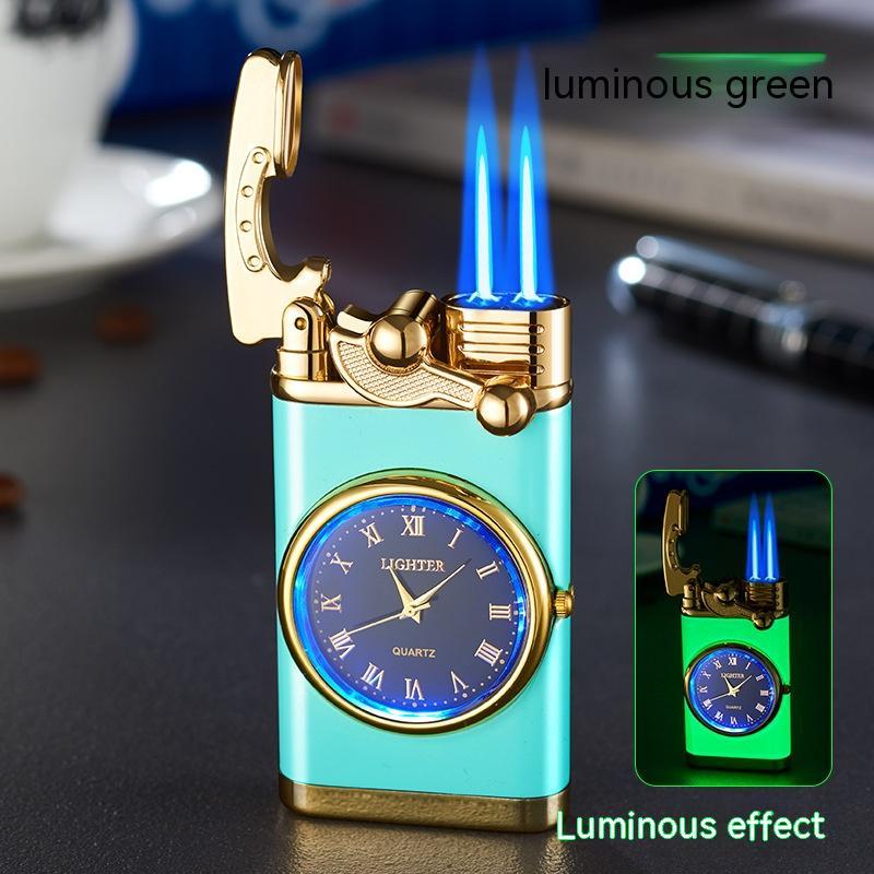 2‑in‑1 Watch Lighter – Real Dial Wristwatch with Windproof Blue Flame Torch (Refillable Butane What Else You Got?