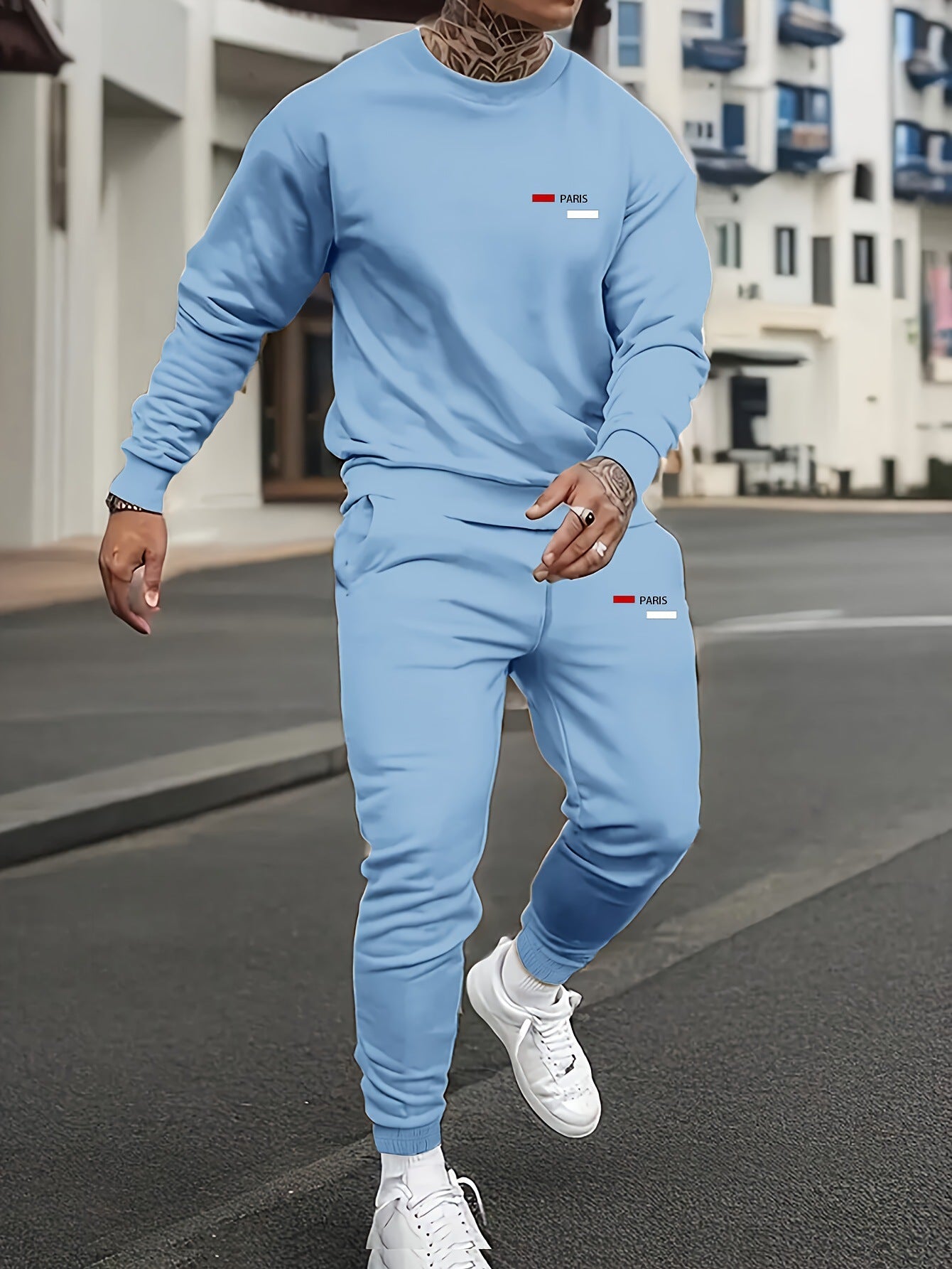 Men’s Casual Printed Fleece Hoodie Set – Two‑Piece Sweatshirt & Pants Outfit What Else You Got?