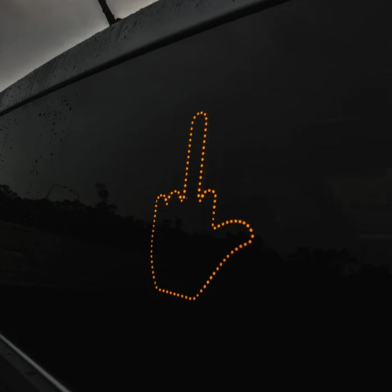 Funny New LED Illuminated Gesture Light Car Finger Light With Remote Road Rage Signs Middle Finger Gesture Light Hand Lamp What Else You Got?
