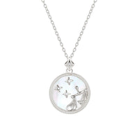Sterling Silver Zodiac Constellation Necklace - Korean Style Star Jewelry - Elegant Celestial Design