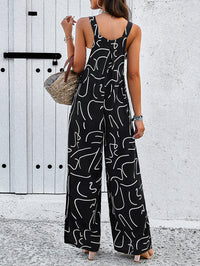 Graceful & Stylish Square Neck Jumpsuit with Pockets - Effortless Spring/Summer Fashion for Women