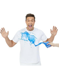 Men’s Water-Repellent Stain-Resistant Crewneck Tee – Fresh & Durable White T-Shirt