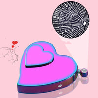 Heart-Shaped Dual-Flame USB Lighter – Windproof Rechargeable Gift for Him & Her