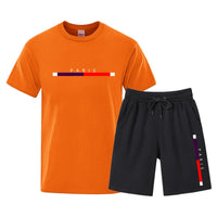 Men’s Cotton T-Shirt & Shorts Set – Breathable Casual Two-Piece Outfit S–3XL