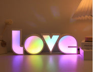 Romantic LED LOVE Light - Perfect Valentine's Day Gift, Wedding Decor & Birthday Surprise - USB Powered