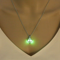 Glow-in-the-Dark Tree of Life DIY Round Necklace - Symbol of Faith & Light
