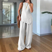Comfortable Christian Casual Two-Piece Pullover Set with Pockets - Soft Cotton Commuter Style