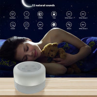 Peaceful Sleep White Noise Night Light with Colorful Ambient Modes