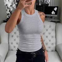 Women's Rib-Knit Vest – Chic Sleeveless Layering Tank for Every Occasion | 5 Colors