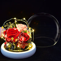 Eternal Rose Glass Cover Gift Box - Preserved Christian Floral Keepsake