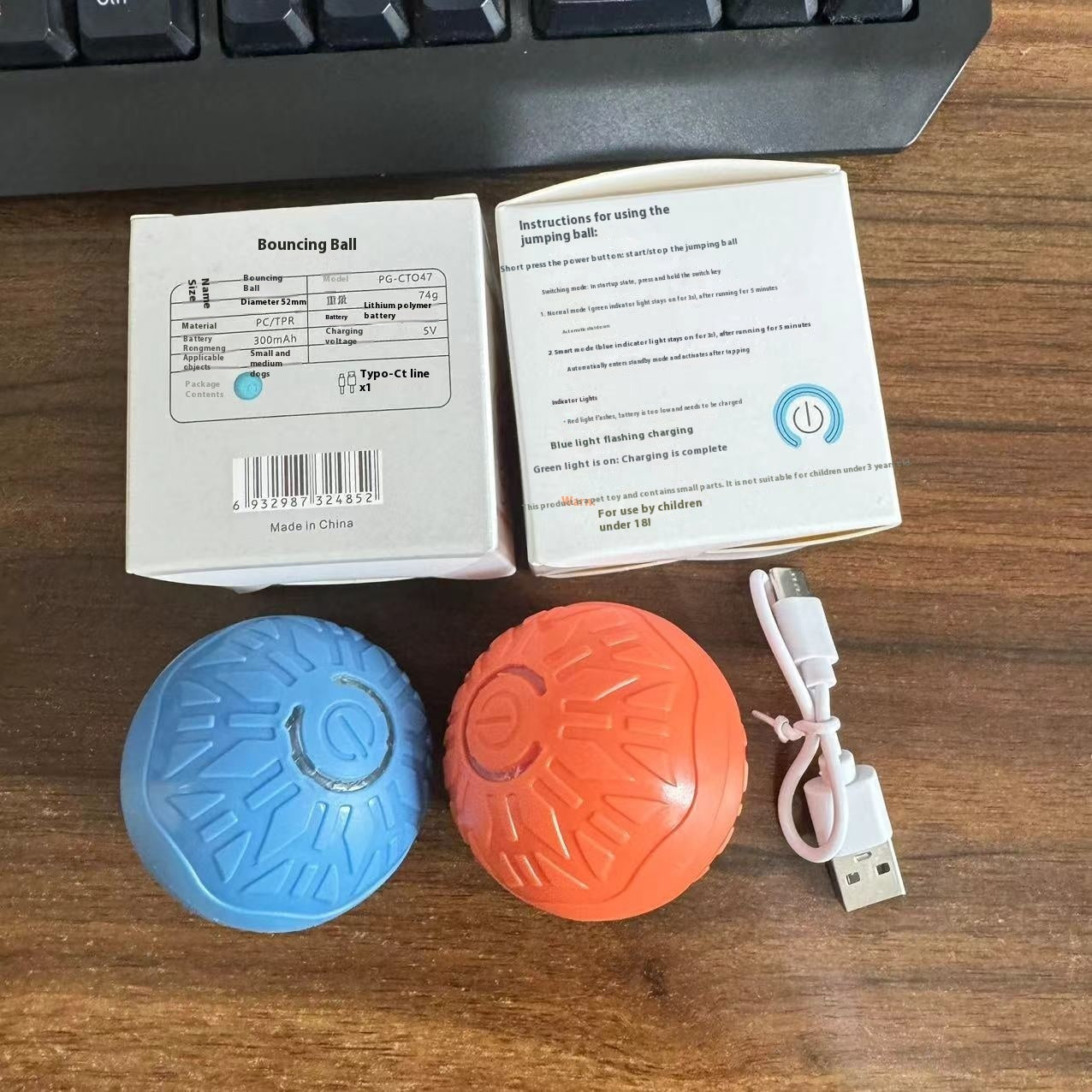 Pets Electric Jumping Ball Automatic Dog-teasing Luminous Pet Products Pets Dogs Training Products Ball Toys For Dogs Resistance What Else You Got?