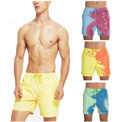 Miracle Color-Changing Christian Beach Shorts - Quick Dry Swimwear for Men