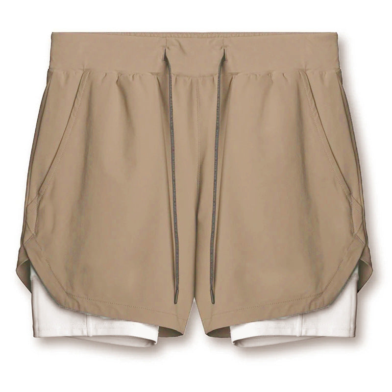 Sports Casual Quick-drying Double-layer Two-in-one Running Shorts What Else You Got?