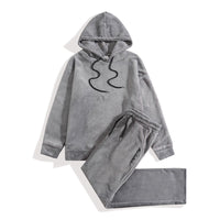 Plus-Size Men’s Comfortable Hoodie & Jogger Set – Everyday Casual Streetwear Outfit