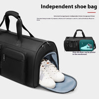 Waterproof Suit Travel Bag – Foldable 36–55L Backpack with Shoe & Wet/Dry Compartments