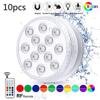 Divine Glow: Waterproof LED Submersible Lights with Remote - Illuminate Your Space with Faith & Light