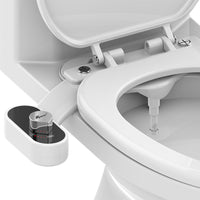 Non-Electric Bidet Attachment – Dual Nozzle Toilet Seat Sprayer
