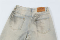 Men's Loose Straight-Leg Jeans – Fifth-Length Denim Pants