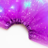 Glowing Princess Tutu Skirt with LED Lights – Magical Halloween Costume for Girls & Women