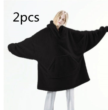 Oversized Wearable Blanket Hoodie – Double-Sided Fleece Sweatshirt with Big Pocket What Else You Got?