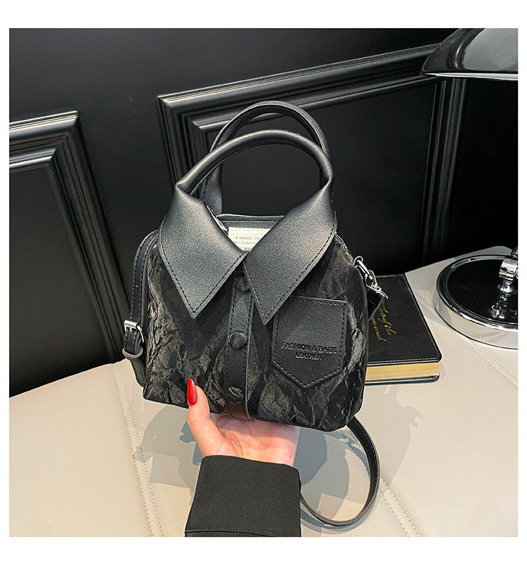 Minimalist PU Crossbody Bag – Small Everyday Shoulder Purse with Stitch Detail What Else You Got?