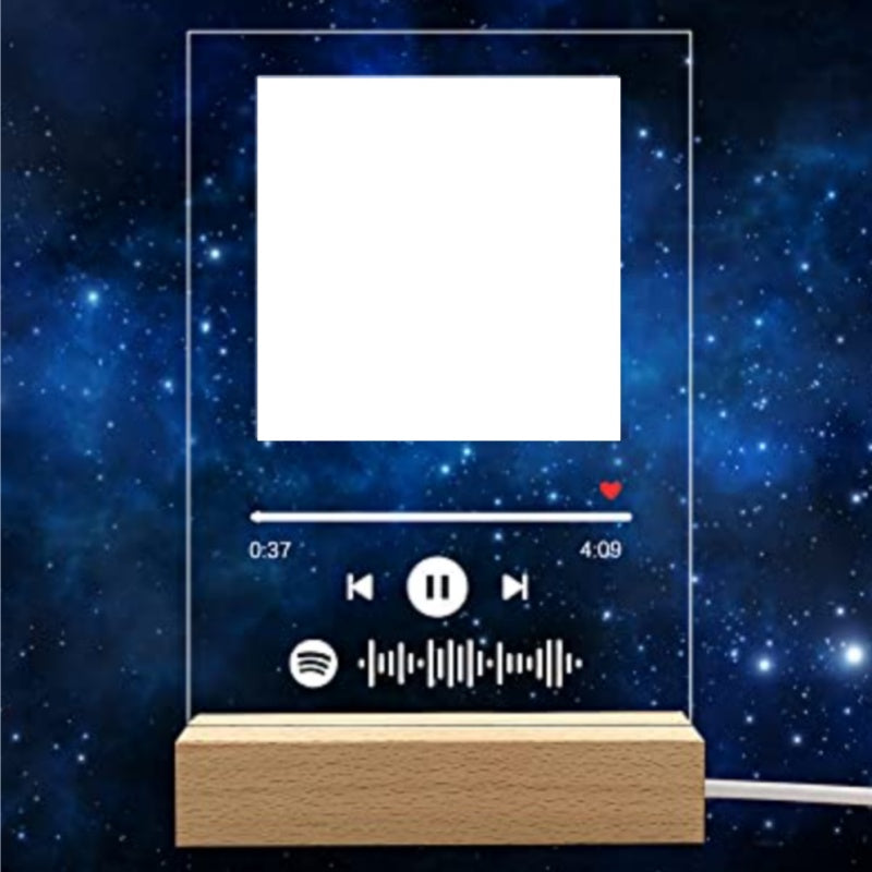 Customizable Photo Music Album Cover Night Light Carved Name Song Photo Frame What Else You Got?