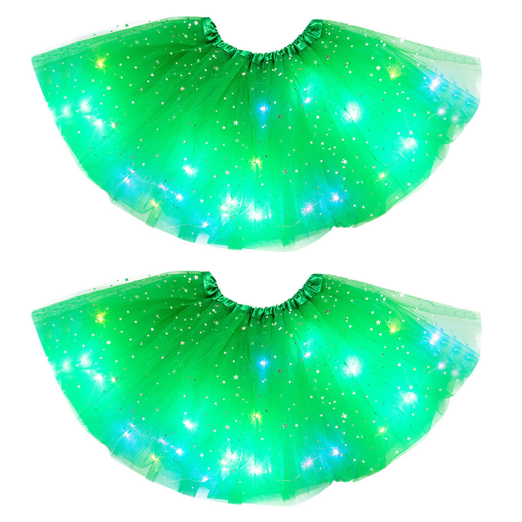 Magical & Luminous  LED Princess Halloween Tutu Skirt Sequins Shiny Skirt What Else You Got?