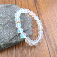 Moonstone Crystal Bracelet – Natural Stone Shambhala Beaded Jewelry