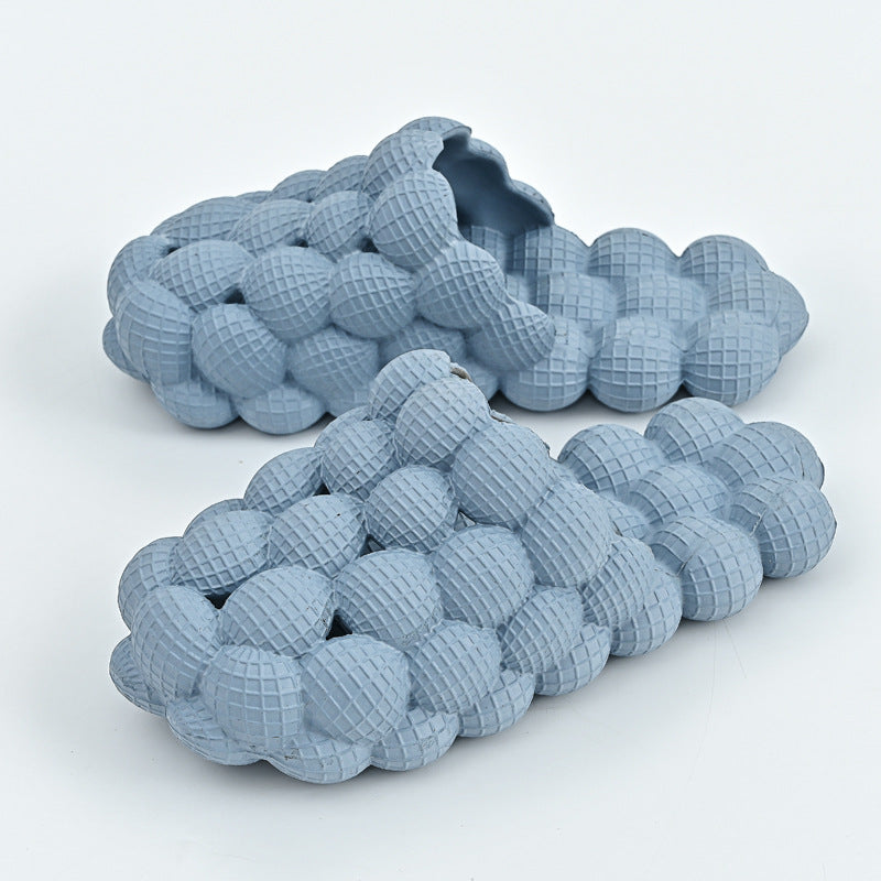 New Summer Fashion Massage Mesh  Bubble  Bathroom Slides Home Indoor Anti-Skid Shoes What Else You Got?