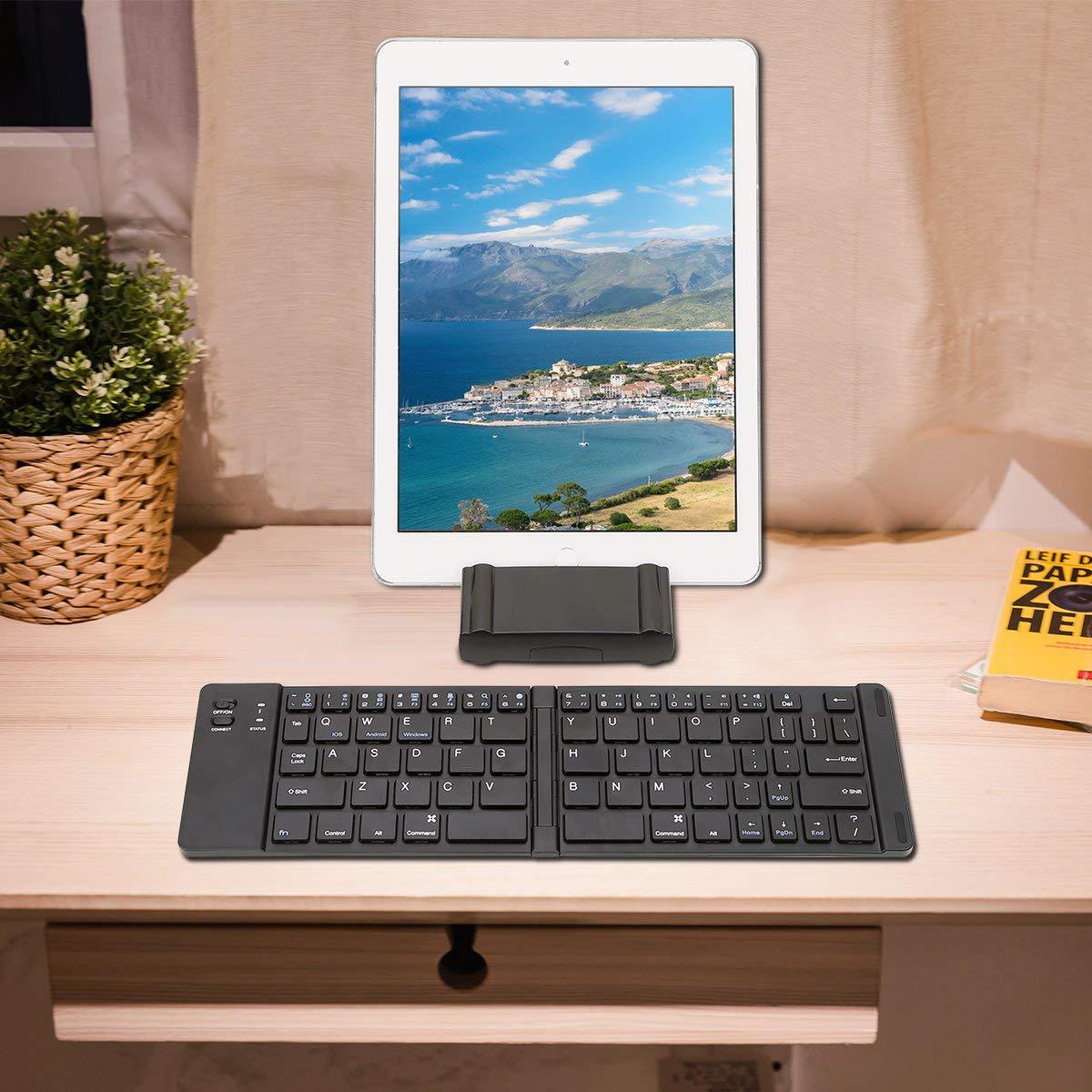 Folding Bluetooth Keyboard – Compact Wireless Metal Keyboard