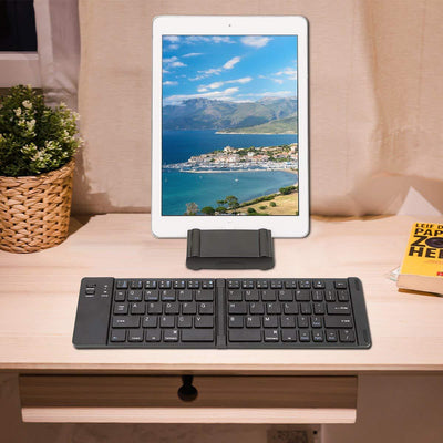 Folding Bluetooth Keyboard – Compact Wireless Metal Keyboard