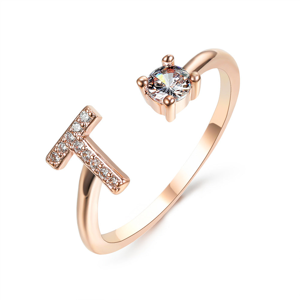 New Design Adjustable 26 Initial Letter Ring Fashion Jewelry For Women Simple Elegant Jewelry What Else You Got?