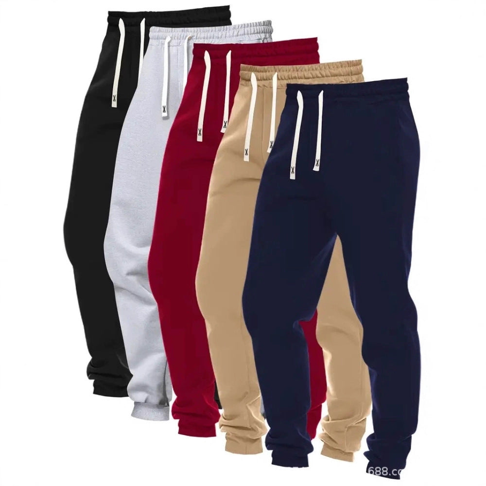 Men’s Solid‑Color Jogger Pants – Pack of Five Loose‑Fit Everyday Straight‑Leg Pants What Else You Got?