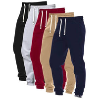 5-Pack Men’s Loose-Fit Solid Jogger Pants – Korean Style Casual Pants for Everyday Comfort