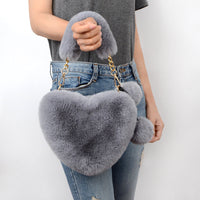 Heartwarming Love Bags Soft Plush Valentine's Handbag - Perfect for Women's Gifts