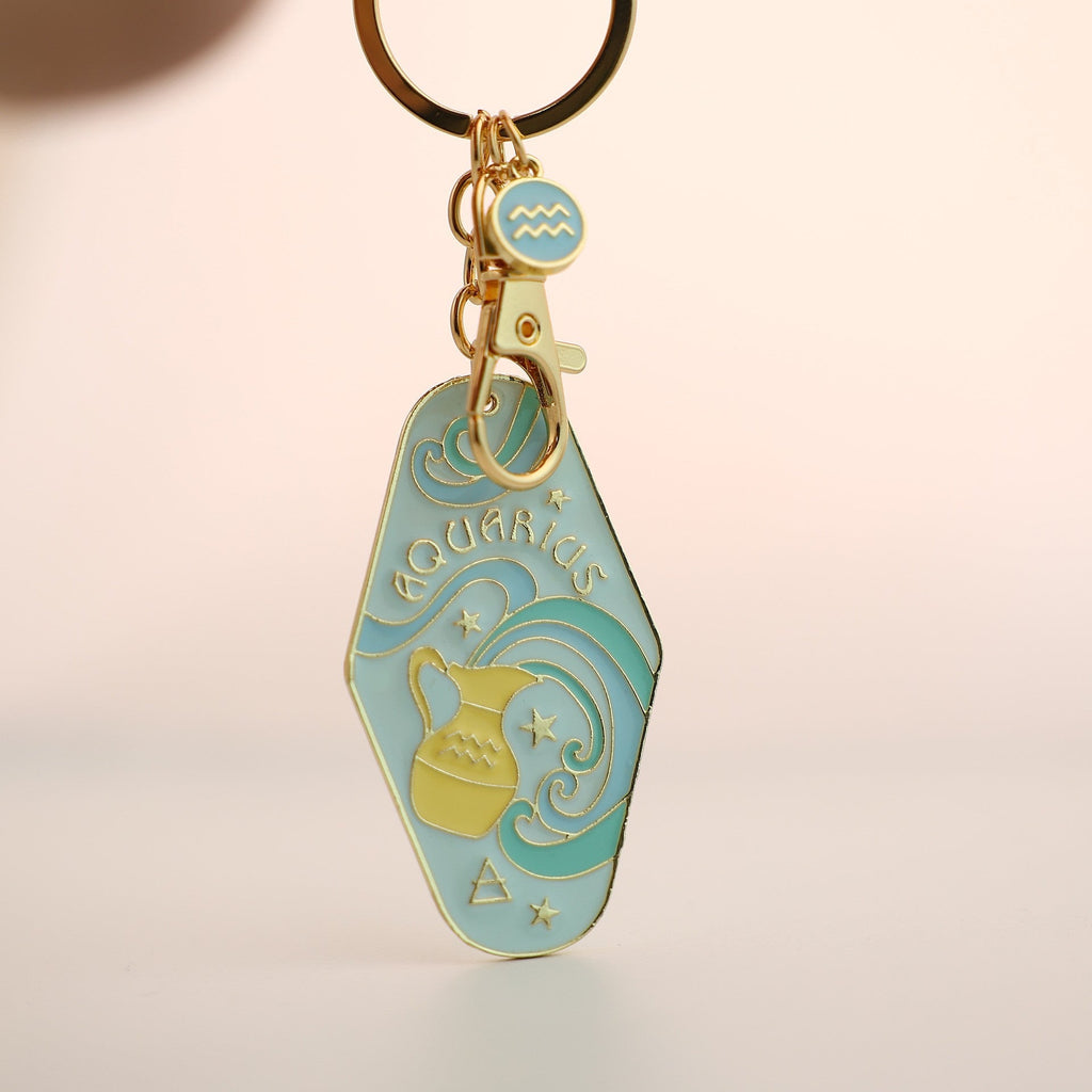 Zodiac Sign Metal Enamel Birthday Keychain What Else You Got?