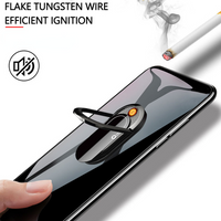 USB Plasma Lighter with Phone Holder – Windproof Flameless Rechargeable EDC
