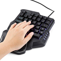 One-Handed RGB Gaming Keyboard – Portable Mechanical Keypad for PC, Console & Travel