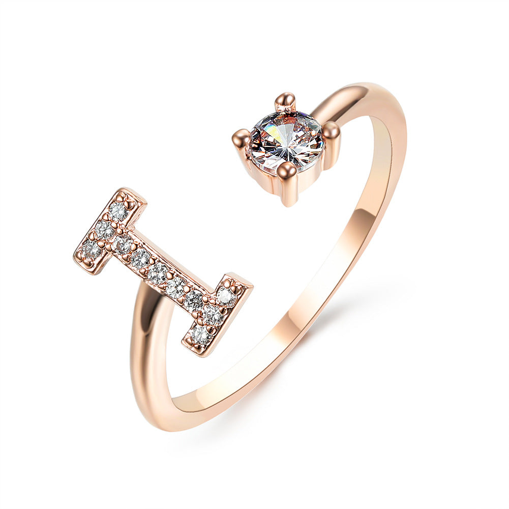 New Design Adjustable 26 Initial Letter Ring Fashion Jewelry For Women Simple Elegant Jewelry What Else You Got?