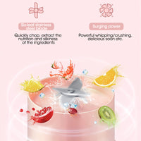 Portable Blender USB Rechargeable - Personal Smoothie & Juice Cup for Travel, Gym, Office