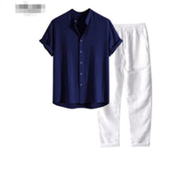 Stylish Men's Floral Printed Top & Pants Set - Perfect Casual Summer Outfit