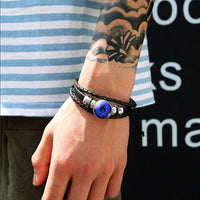 12 Zodiac Constellation Bracelet – Glowing Braided Jewelry for All Signs | Unisex Astrology Gift