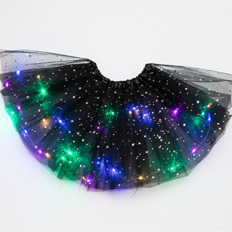 Magical & Luminous  LED Princess Halloween Tutu Skirt Sequins Shiny Skirt What Else You Got?