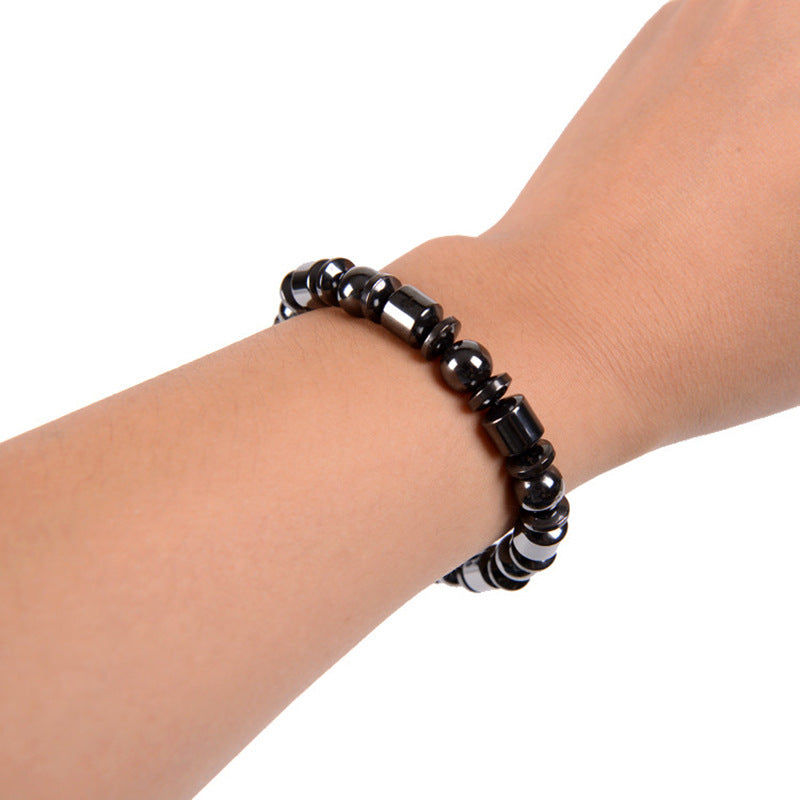 Magnetic Hematite Bead Bracelet – Pentagram Stone Stretch Bracelet for Men & Women What Else You Got?
