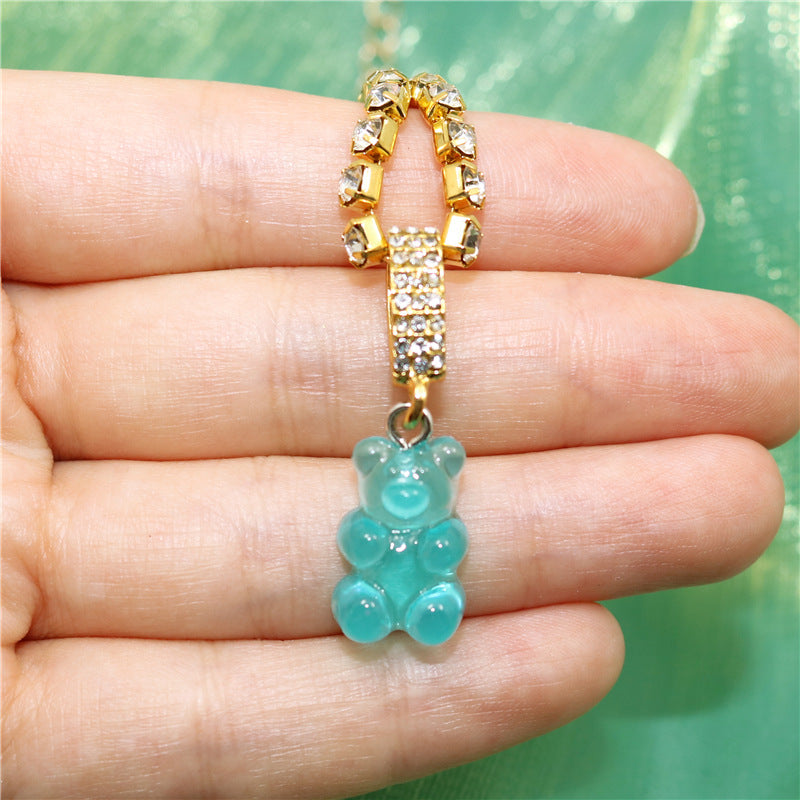 Colorful Bear Pendant Gummy Love Necklace What Else You Got?