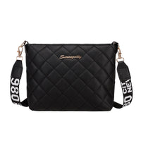 Elegant Christian Messenger Bag for Women - Trendy Embroidered Crossbody Purse with Chain Strap (White, Black, Brown, Pink)