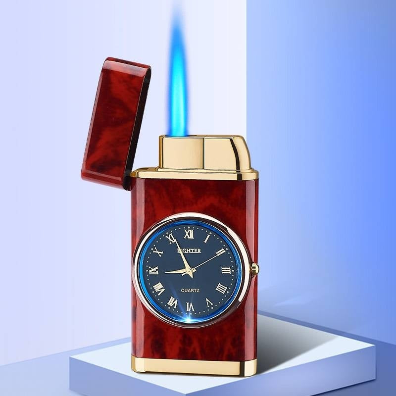 2‑in‑1 Watch Lighter – Real Dial Wristwatch with Windproof Blue Flame Torch (Refillable Butane What Else You Got?