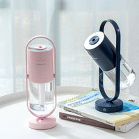 Mini USB Desktop Humidifier - Portable Cool Mist Diffuser with LED Night Light