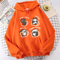 Printed Loose-Fit Pullover Hoodie – Polyester Casual Sweatshirt XS–3XL