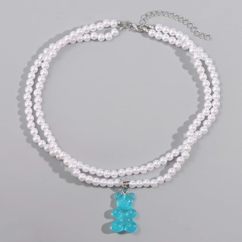 Creative Transparent Candy Bear Pendant Necklace What Else You Got?
